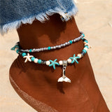 New Shell Beads Starfish Anklets for Women Beach Anklet Leg Bracelet Handmade Bohemian Foot Chain Boho Jewelry Sandals Gift daiiibabyyy