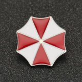 Biohazard Brooch Pin Alice Umbrella Corporation Red White Enamel Logo Amulet Badge Hot Movie Game Jewelry Men Women Wholesale daiiibabyyy