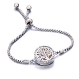 Perfume Bracelet Essential Oil Diffuser Aromatherapy Locket Bracelet Tree of Life 316L Stainless Steel Diffuser Bracelet daiiibabyyy