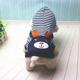 PUOUPUOU Fashion Striped Pet Dog Clothes for Dogs Coat Hoodie Sweatshirt Winter Ropa Perro Dog Clothing Cartoon Pets Clothing daiiibabyyy