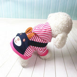 PUOUPUOU Fashion Striped Pet Dog Clothes for Dogs Coat Hoodie Sweatshirt Winter Ropa Perro Dog Clothing Cartoon Pets Clothing daiiibabyyy