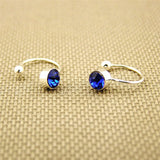 1pair Women Girl Clip On U Body Crystal Rhinestone Earring Stainless Steel Ear Cuff Stud Ear Jewelry Gift daiiibabyyy