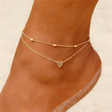 Summer Boho Butterfly Anklet For Women Gold Multilayer Crystal Ankle Bracelet Foot Chain Leg Bracelet Beach Accessories Jewelry daiiibabyyy