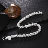 Charms beads Chain Beautiful bracelet silver color fashion for women Wedding nice bracelet jewelry JSHh236 daiiibabyyy