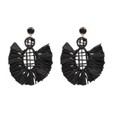 Exaggerated big statement tassel Earrings bohemia Earrings for Women Luxury Wedding Beads tassel Drop Dangle Earrings Gift daiiibabyyy