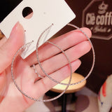 BLIJERY New Fashion Big Hoop Earrings Basketball Brincos Shiny Starry Large Circle Earrings for Women Jewelry Boucles d'oreill daiiibabyyy