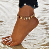 LETAPI 3pcs/set Gold Color Simple Chain Anklets For Women Beach Foot Jewelry Leg Chain Ankle Bracelets Women Accessories daiiibabyyy