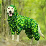 Pet Dog Raincoat Reflective Waterproof Zipper Clothes High Neck Hooded Jumpsuit For Small Big Dogs Overalls Rain Cloak Labrador daiiibabyyy