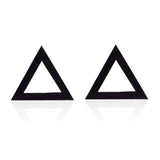 SMJEL Stainless Steel Earrings Geometric Women Men Hip hop Black Star Moon Stud Earring Fashion Jewelry Best Gift for Friend daiiibabyyy