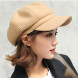 Newsboy Caps New Arrive Women Newsboy Gatsby Cap Octagonal Baker Peaked Beret Driving Hat Female Sunscreen Hats Painter Tour cap daiiibabyyy