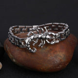 Silver Plated Metal Bracelets Men Scorpion Charms Men Bracelets Punk Man Bracelets & Bangles Wristband Pulsera HombreJewelry daiiibabyyy