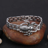 Silver Plated Metal Bracelets Men Scorpion Charms Men Bracelets Punk Man Bracelets & Bangles Wristband Pulsera HombreJewelry daiiibabyyy