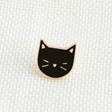 2pc/set Animal brooches black white Cat Metal Enamel Pins women Couple Badge Lapel Shirt Denim Accessories festival Gift daiiibabyyy