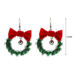 New Christmas Earrings Crystal Snowman Jewelry Christmas Tree Stud Earring For Women Creative Party Accessories Girl Gifts daiiibabyyy