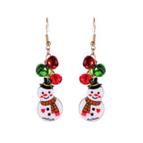 New Christmas Earrings Crystal Snowman Jewelry Christmas Tree Stud Earring For Women Creative Party Accessories Girl Gifts daiiibabyyy