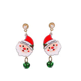 New Christmas Earrings Crystal Snowman Jewelry Christmas Tree Stud Earring For Women Creative Party Accessories Girl Gifts daiiibabyyy