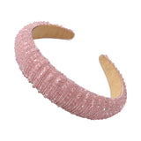 Colorful Crystal Hairbands Rhinestone Padded Headband Party Wedding Hair Hoop For Women Girls Hair Accessories Headpieces Gifts daiiibabyyy