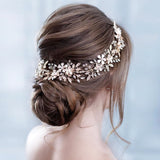 Trendy Bridal Flower Hair Jewellery Crystal Rhinestone Handmade Wedding  Headdress Headband WomanHair Accessories Tiara daiiibabyyy