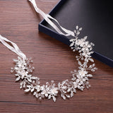 Trendy Bridal Flower Hair Jewellery Crystal Rhinestone Handmade Wedding  Headdress Headband WomanHair Accessories Tiara daiiibabyyy