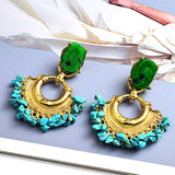 High-quality Bohemian Vintage Handmade Rhinestone Drop Earrings Wholesale Jewelry Accessories For Women daiiibabyyy