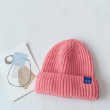 Autumn Winter Solid Color Baby Knitted Hats Kids Girls Boys Beanies Caps Warm Soft Casual Hats for Children daiiibabyyy