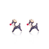 New Christmas Earrings Crystal Snowman Jewelry Christmas Tree Stud Earring For Women Creative Party Accessories Girl Gifts daiiibabyyy