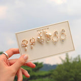 30pairs/lot of great deals New fashion Korean sweet flower heart-shaped bow woman rose gold color earrings set color set daiiibabyyy