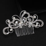 1Pc pearl flower head jewelry tiara white pearl leaf wedding headband bridal hair accessories for Women Bridal Head Ornament daiiibabyyy