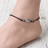 Boho Adjustable Anklet Antique Sea Turtle Animal  Charm Beads Chain Anklet Women Summer Beach Sandals Ankle Bracelet daiiibabyyy