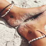 Boho Adjustable Anklet Antique Sea Turtle Animal  Charm Beads Chain Anklet Women Summer Beach Sandals Ankle Bracelet daiiibabyyy