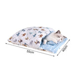 Super Soft Cat Bed Comfort Little Mat Basket Cat Head Shaped For Cat' House Pet Tent Cozy Cave Beds Indoor Pet Sleep Accessories daiiibabyyy