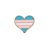 LGBT Pride Lesbian Gay Rainbow Heart Brooch Colorful Icon Enamel Pin Backpack Clothes Lapel Pins Lover Badge Friend Jewelry Gift daiiibabyyy