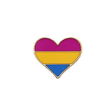 LGBT Pride Lesbian Gay Rainbow Heart Brooch Colorful Icon Enamel Pin Backpack Clothes Lapel Pins Lover Badge Friend Jewelry Gift daiiibabyyy