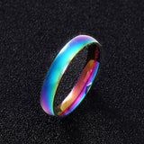 MANGOSKY Couple Ring for Women and Man Titanium Steel Lovers Ring Stainless Steel Wedding Bands 2mm 4mm daiiibabyyy