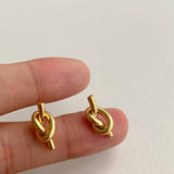 Fashion New Stainless Steel Stud Earrings For Women Geometric Gold Simple Earrings Brincos 2020 Trendy Christmas Accessories daiiibabyyy