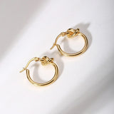 Fashion New Stainless Steel Stud Earrings For Women Geometric Gold Simple Earrings Brincos 2020 Trendy Christmas Accessories daiiibabyyy