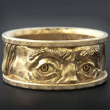 Creative Embossed Eyes Staring Ring Unique Design Men's Index Finger Ring Exquisite Jewelry Accessories daiiibabyyy