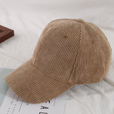 Men Corduroy Baseball Cap Women Spring Summer Embroidery Baseball Hat Men Outdoor Adjustable Sun Hat Vacation Casquette Gorras daiiibabyyy