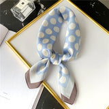 2021 Summer Luxury Brand Silk Scarf Square Women Shawls And Wraps Fashion Office Small Hair Neck Hijabs Foulard Scarves 70*70cm daiiibabyyy