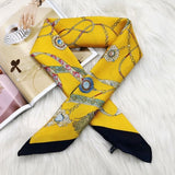 2021 Summer Luxury Brand Silk Scarf Square Women Shawls And Wraps Fashion Office Small Hair Neck Hijabs Foulard Scarves 70*70cm daiiibabyyy