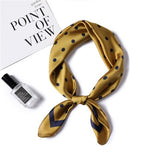 2021 Summer Luxury Brand Silk Scarf Square Women Shawls And Wraps Fashion Office Small Hair Neck Hijabs Foulard Scarves 70*70cm daiiibabyyy