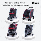 Outdoor Pet Cart Dog Cat Carrier Stroller Cover Puppy Dog Stroller Rain Cover Cart Rain Cover for All Kinds of Cat and Dog Carts daiiibabyyy