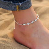 Fashion Crystal Anklets For Women Gold Silver Color Boho Anklet Strap Bracelet On The Leg Foot Bracelets Bohemian Jewelry daiiibabyyy