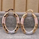 Trendy Statement Gold Copper Hoop Earrings For Women Round Gold Eardrop Luxury Jewelry Accessories for Wedding Anniversary Gift daiiibabyyy