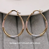 Trendy Statement Gold Copper Hoop Earrings For Women Round Gold Eardrop Luxury Jewelry Accessories for Wedding Anniversary Gift daiiibabyyy