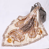 90x90cm luxury brand silk square scarf for women hair tie band bandana pashmina female foulard muslim hijab stores 2021 NEW daiiibabyyy