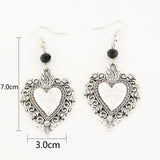 Vintage Witch Vampire Ghost Heart Magic Mirror Skeleton Drop Earrings Gothic Dangling Jewelry Gift daiiibabyyy