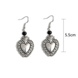 Vintage Witch Vampire Ghost Heart Magic Mirror Skeleton Drop Earrings Gothic Dangling Jewelry Gift daiiibabyyy