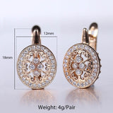 New Vintage Cut Out Flower Square Drop Earrings Natural Cubic Zircon Stone for Women 585 Rose White Gold Stud Earring 2021 Trend daiiibabyyy