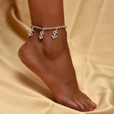 Boho Foot Circle Chain Ankle Summer Bracelet Taless "S" Shape Pendant Charm Sandals Barefoot Beach Foot Bridal Jewelry A031 daiiibabyyy